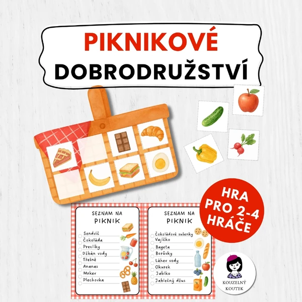 Pikniková hra | Piknik | Jaro | Společenská hra pro předškoláky