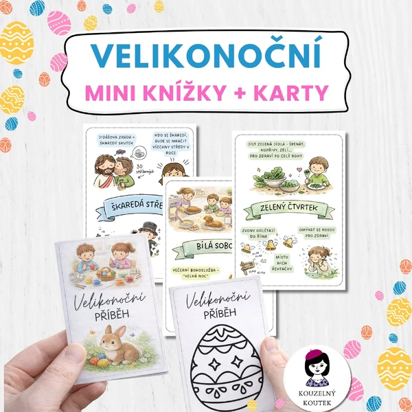 Velikonoční mini knížky a karty | Velikonoce | Jaro