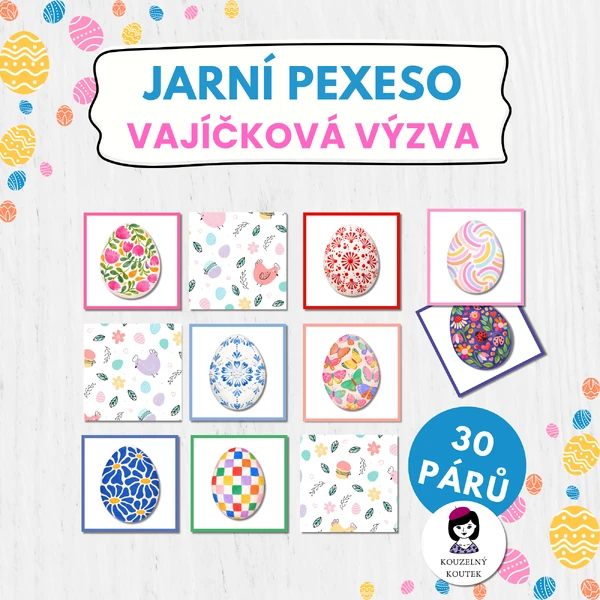Vajíčkové pexeso | Velikonoční pexeso | Jaro | Velikonoce