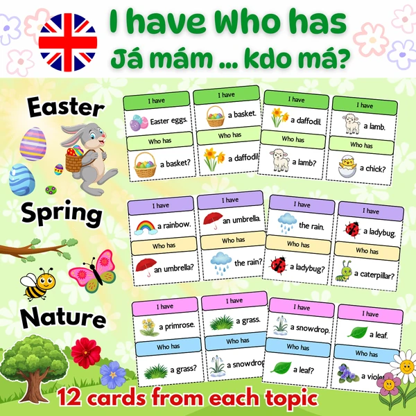 I have who has / Já mám, kdo má - Easter / Spring / Nature