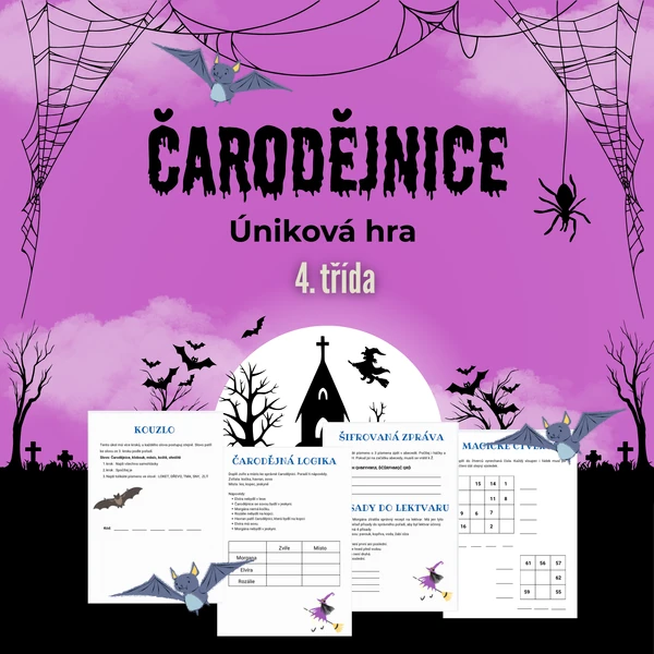 Úniková hra Čarodějnice 4. třída