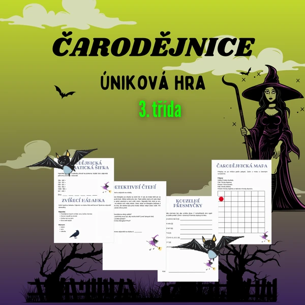 Úniková hra Čarodějnice 3. třída