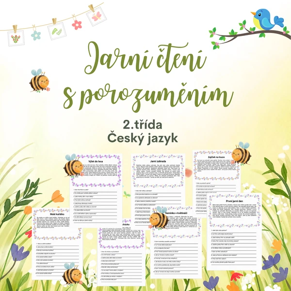 Jarní čtení s porozuměním pro 2. třídu