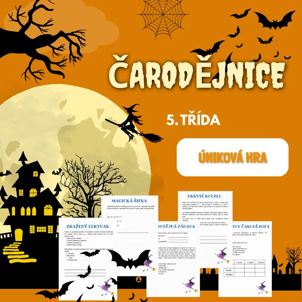 Úniková hra Čarodějnice 5. třída