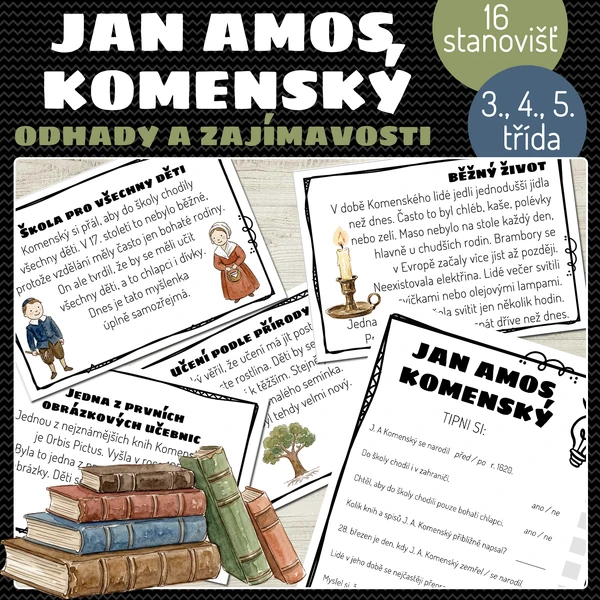 Jan Amos Komenský - odhady a zajímavosti