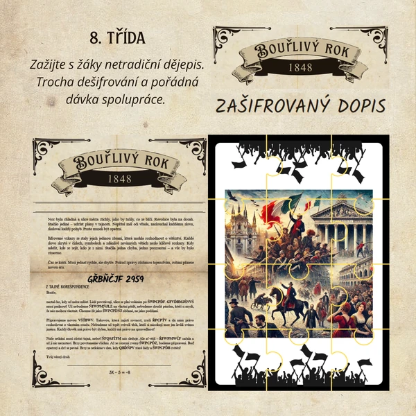 Zašifrovaný dopis – revoluce 1848