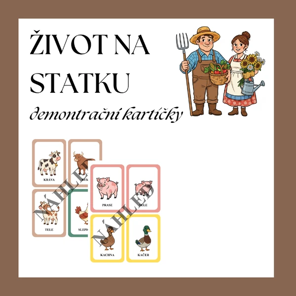 ŽIVOT NA STATKU- DEMONSTRAČNÍ KARTIČKY