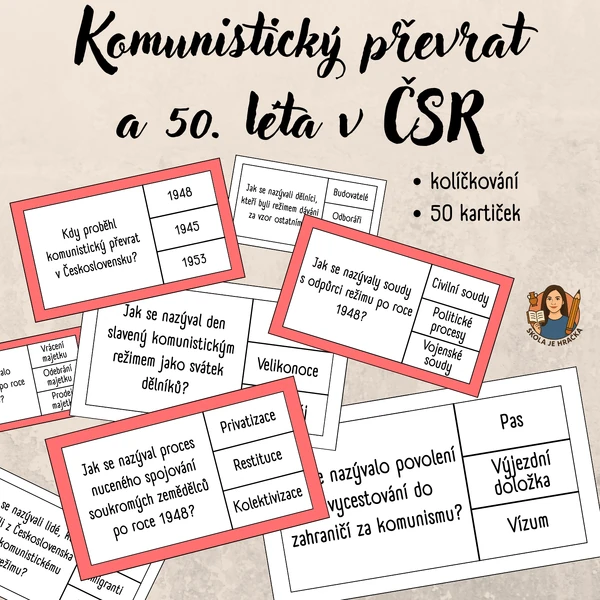 Komunistický převrat a 50. léta - kolíčkování