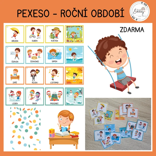 Pexeso - roční období (ZDARMA)