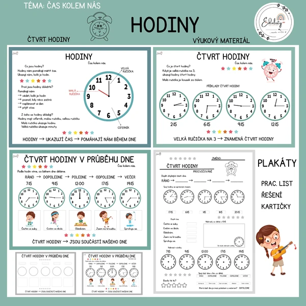 Čtvrt hodiny – výukový materiál