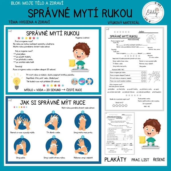 Správné mytí rukou – výukový materiál