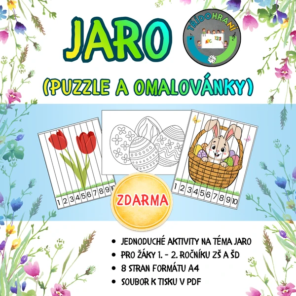JARO - puzzle a omalovánky
