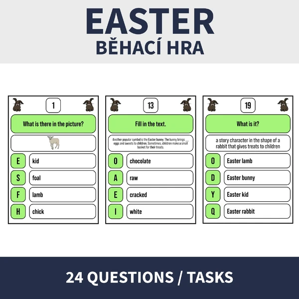 ENG - EASTER (běhací hra, text)