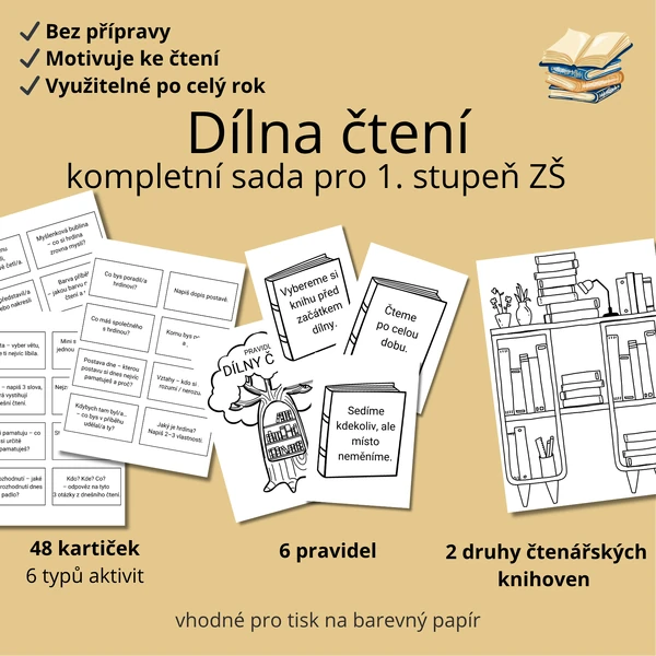 Dílna čtení: kompletní sada pro motivaci čtenářů (2.–5. třída)