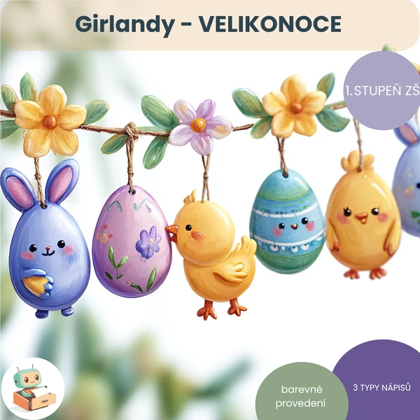 Girlandy - Velikonoce.