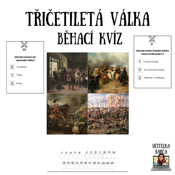 Běhací kvíz - Třicetiletá válka
