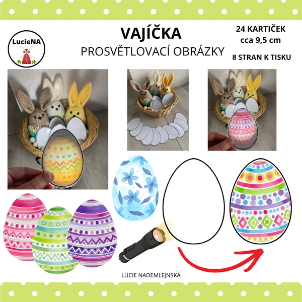 Vajíčka - prosvětlování