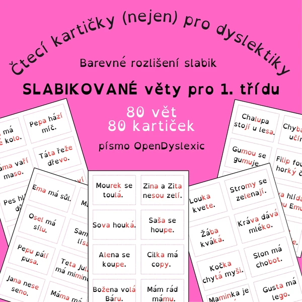 Slabikované věty pro 1. třídu