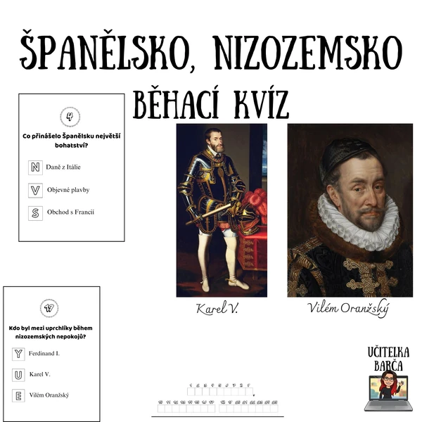 Běhací kvíz - Španělsko, Nizozemsko