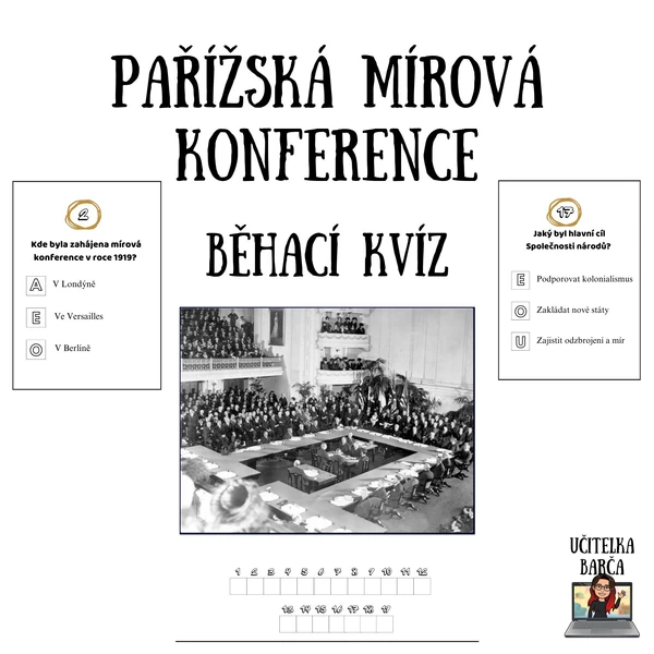 Běhací kvíz - Pařížská mírová konference