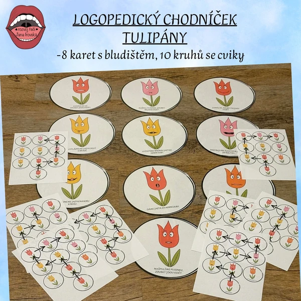 LOGOPEDICKÝ CHODNÍČEK TULIPÁNY