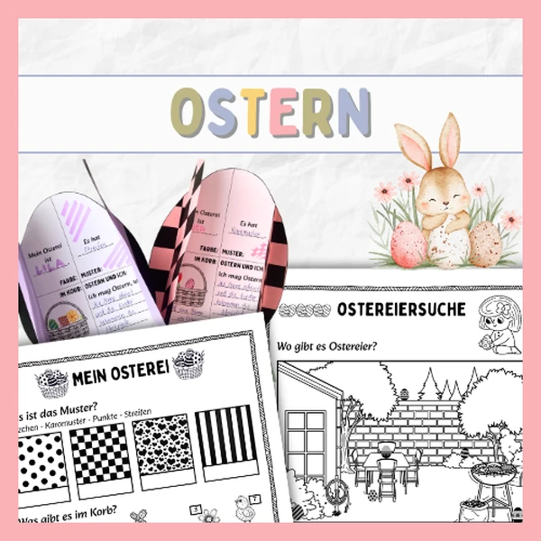 OSTERN | Miniprojekt: Mein Osterei, slovní zásoba, křížovka