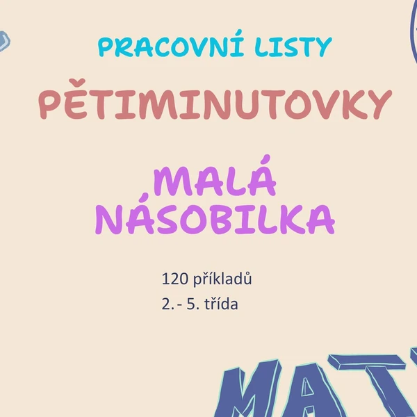 Pětiminutovky -Malá násobilka