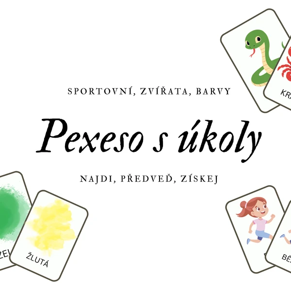 Pohybové pexeso s úkoly