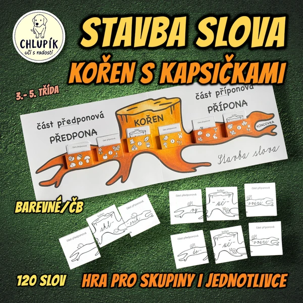 SLOVA PŘÍBUZNÁ - KOŘEN S KAPSIČKAMI