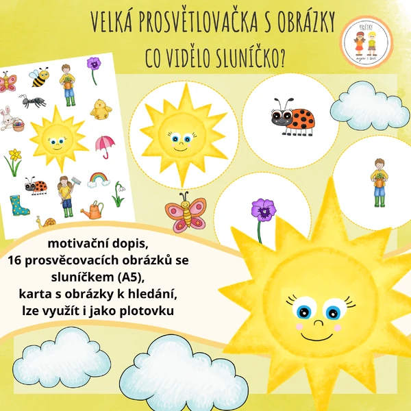 Velká prosvětlovačka s obrázky - Co vidělo sluníčko