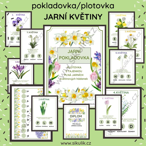  JARNÍ KVĚTINY –POKLADOVKA / PLOTOVKA