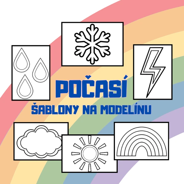 POČASÍ šablony na modelínu