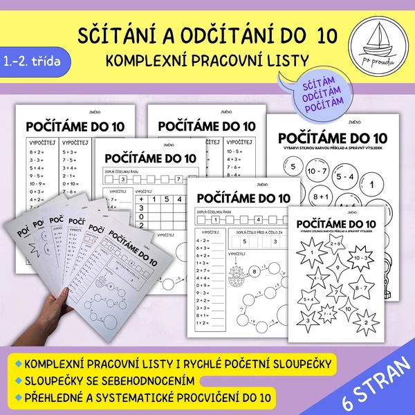 Počítáme do 10 - komplexní pracovní listy