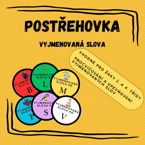 Postřehovka - vyjmenovaná slova