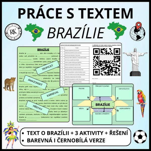 Brazílie - Práce s textem