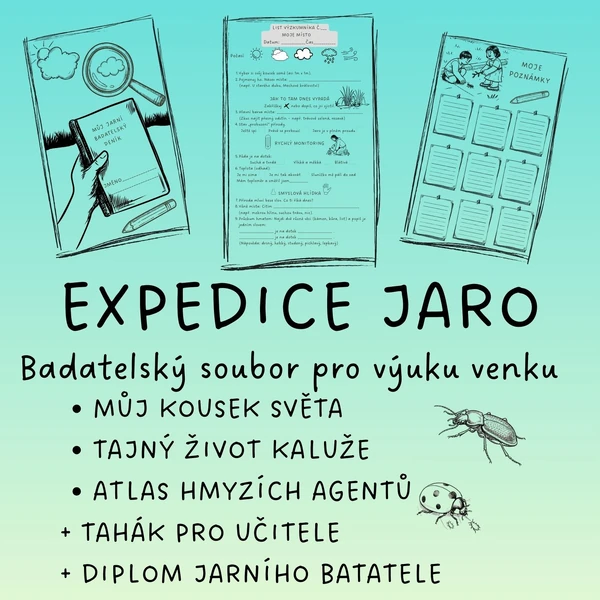 Expedice JARO-badatelský soubor pro výuku venku