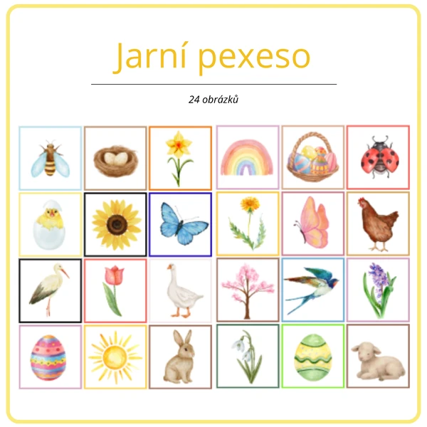 Jaro - pexeso🐣🐝🌼
