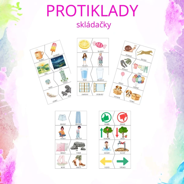 Protiklady - kartičky