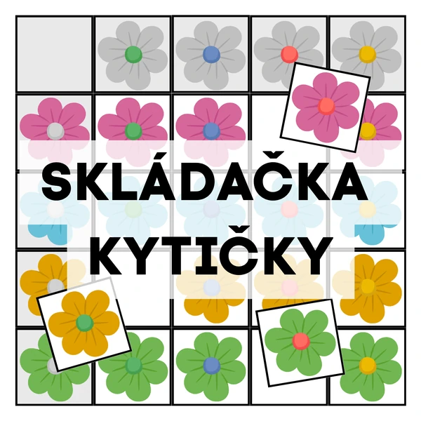 Skládačka - kytičky