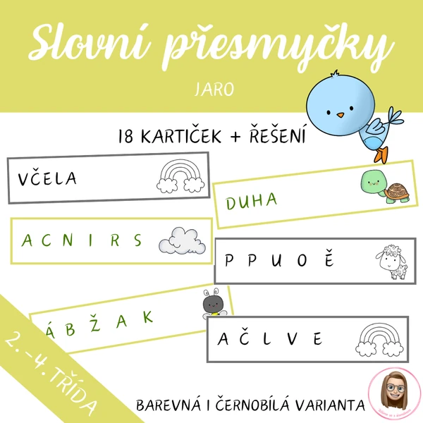 JARO - slovní přesmyčky