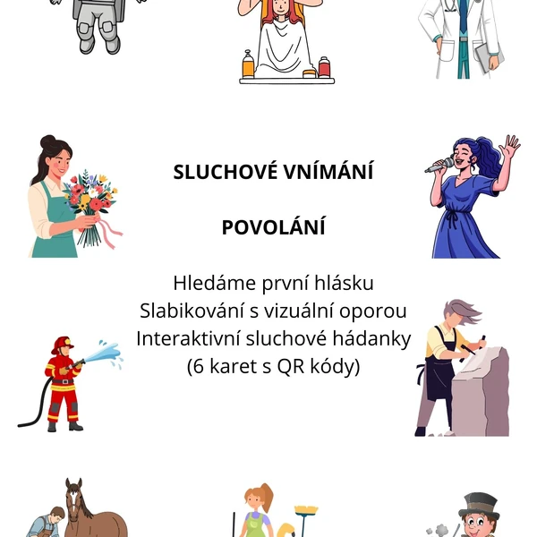 Sluchové vnímání - Povolání
