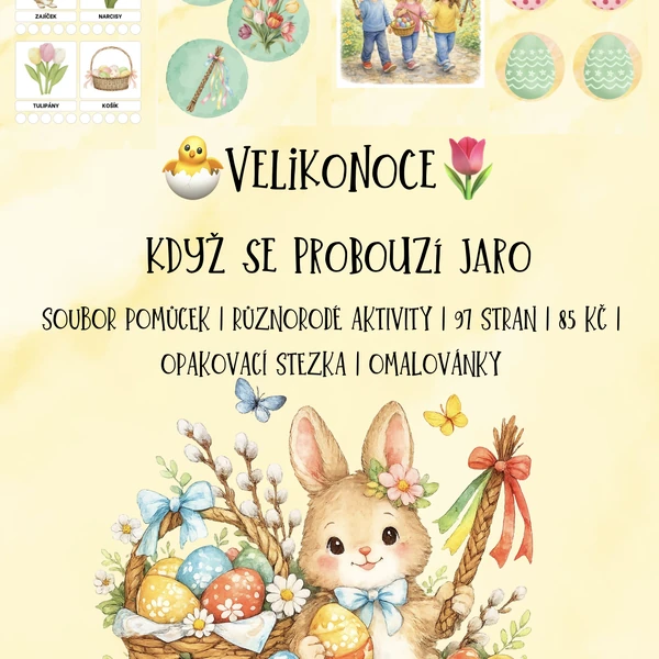 🌷🐣 Velikonoce, když se jaro probouzí 🐣🌷