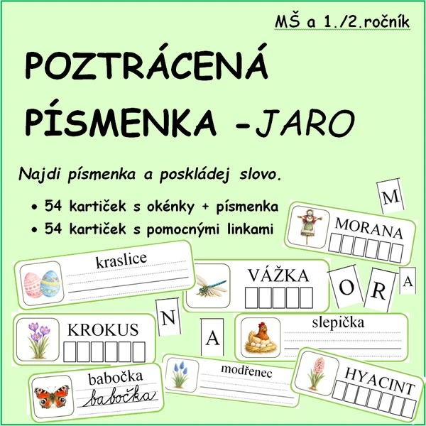 POZTRÁCENÁ PÍSMENKA - JARO