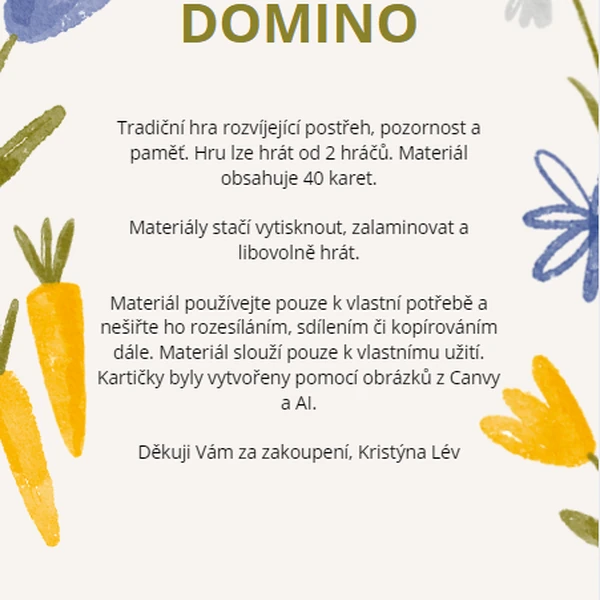 Velikonoční DOMINO