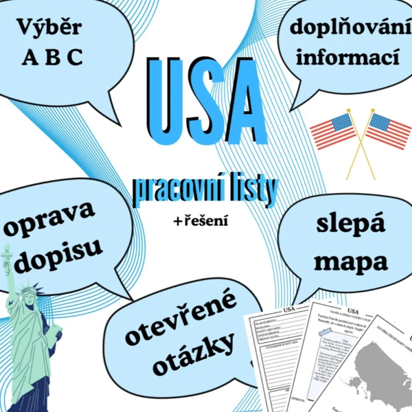 USA - pracovní listy