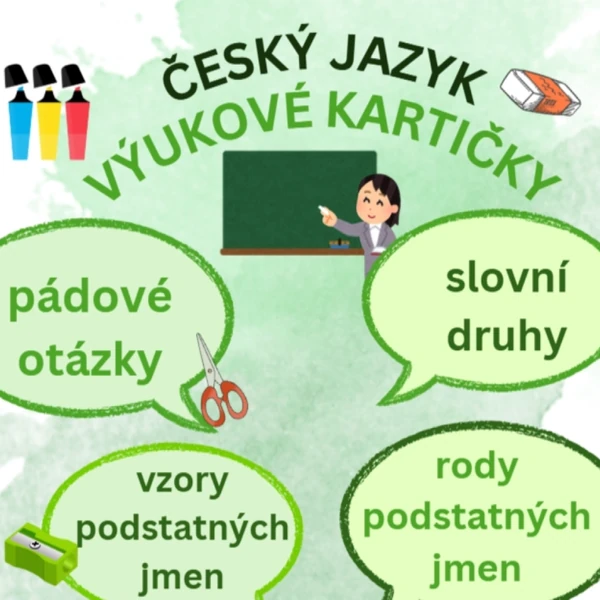 Český jazyk – mluvnické přehledy (PÁDY, VZORY, RODY, SLOVNÍ DRUHY)