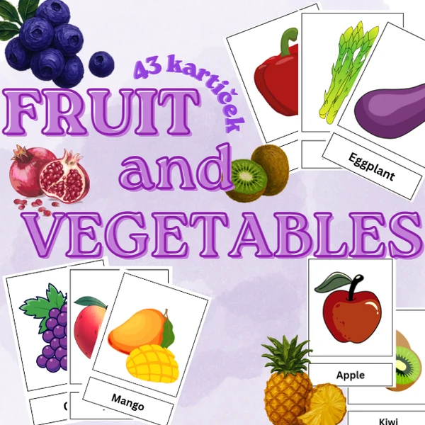 FRUIT AND VEGETABLES - flashcards