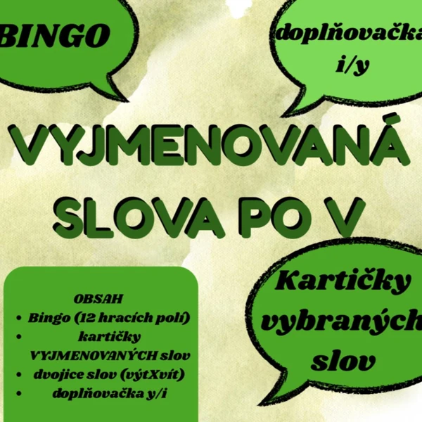 Vyjmenovaná slova po V