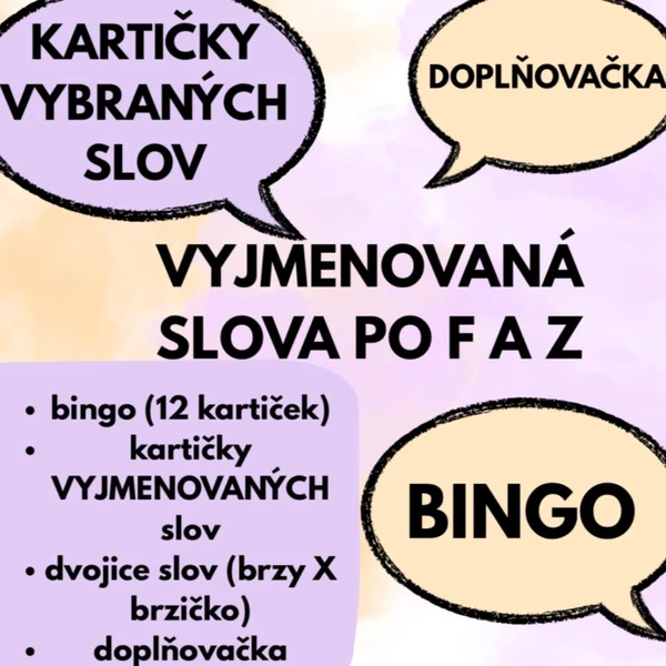 Vyjmenovaná slova po F a Z