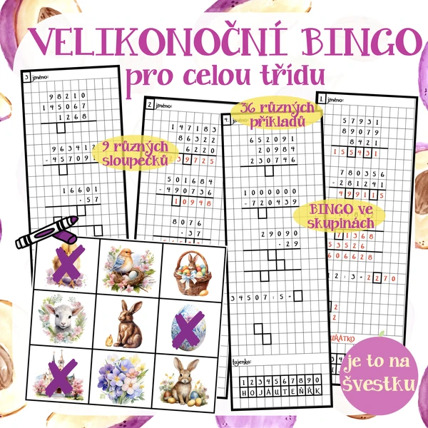 Velikonoční BINGO pro celou třídu